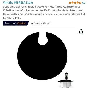 Anova silicone Sous Vide lid.